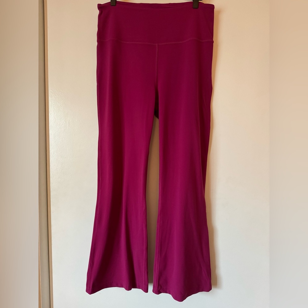 lululemon athletica Groove Flare Super High Rise Magenta pants